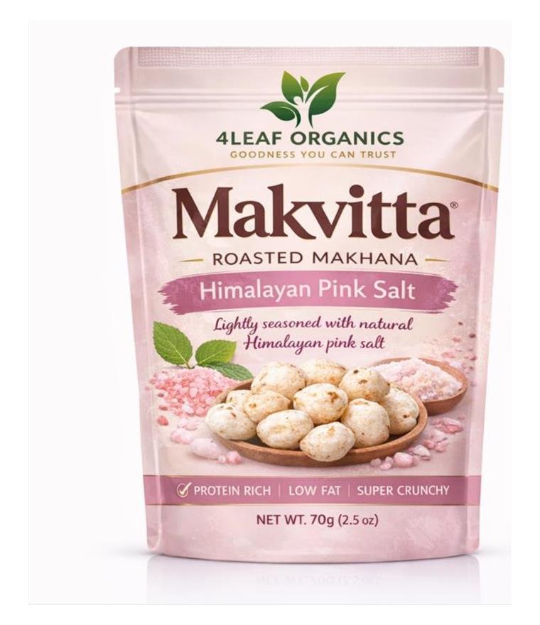 Makvitta Himalayan Pink Salt roasted makhana pouch