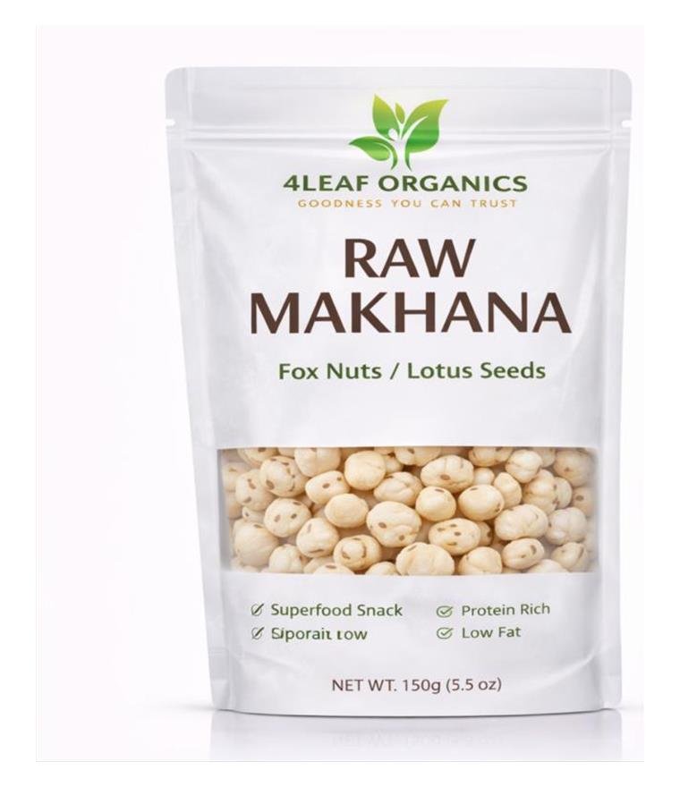 4Leaf Organics raw makhana pack
